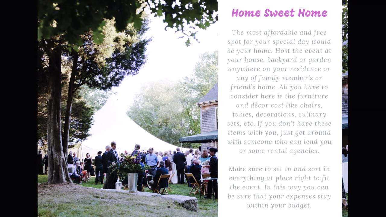 4 Affordable Wedding Venue Ideas