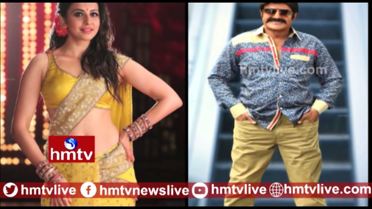 Rakul Preet Singh Dance with Balayya for "Aaku Chatu Pinde Tadise" Song | Tollywood News | hmtv