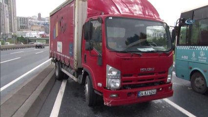 E-5'te kamyon dehşeti! Araçlar birbirine girdi