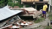 QUAKE DESTRUCTION IN PRINCES TOWNPrinces Town resident Sudesh Deonarine had part of his home destroyed in the earthquake. Deonarine of MalGretoute Road, said h