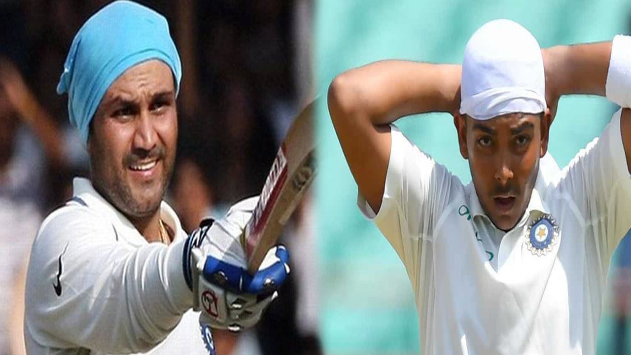 India Vs West Indies 2018 Prithvi Shaw sehwag Cant Be Compared With Each Other Gautam 