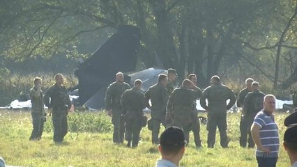 Крушение самолета на учениях