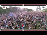 احتفالات اللاعبين والجمهور الفرنسي واشتباكات عنيفة بعد الفوز بكأس العالم