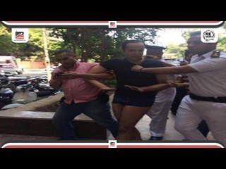 لحظة محاولة تفجير السفارة الامريكية بالقاهرة والقبض على الارهابي