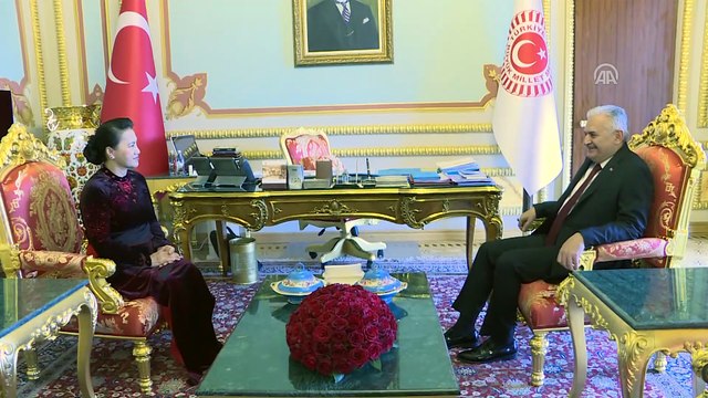 TBMM Başkanı Yıldırım, Vietnam Ulusal Meclis Başkanı Ngan ile bir araya geldi (2) -TBMM