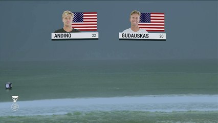 Adrénaline - Surf : Résumé de la série 10 du round 3  du Quiksilver Pro France 2018 entre Kolohe Andino et Patrick Gudauskas