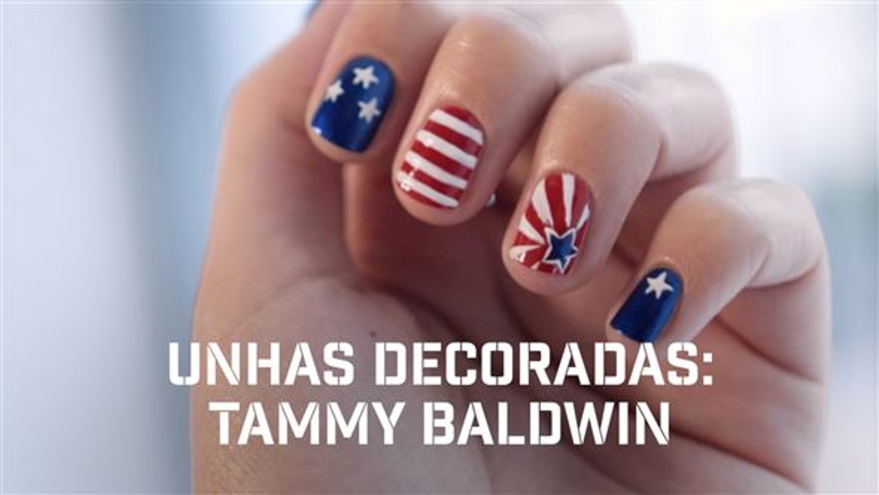 Unhas decoradas: Tammy Baldwin