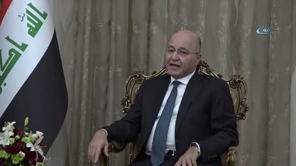 Çavuşoğlu, Irak Cumhurbaşkanı Salih ile Görüştü