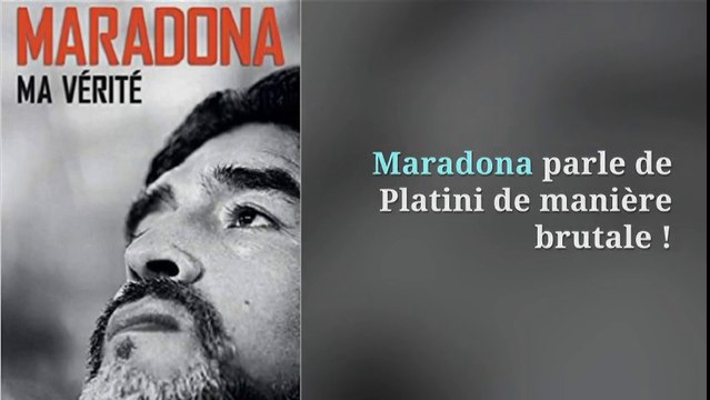 Diego Maradona insulte Michel Platini