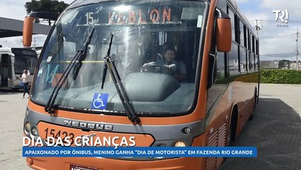 Avô arquiteta com empresa de ônibus e consegue realizar sonho do neto em Curitiba!