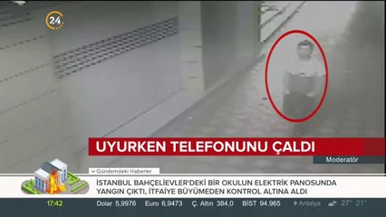 Uyurken telefonunu çaldı