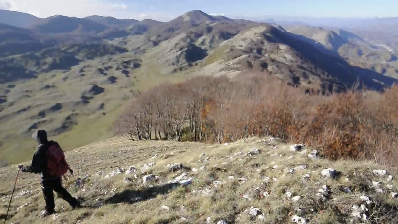 DOM.19-11-17- SUI MONTI CARSEOLANI DAL PAESE DI VERRECCHIE AL MONTE CESALARGA (1538 METRI) E MONTE PADIGLIONE (1627 METRI).