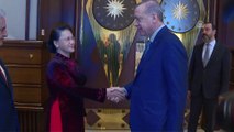 Cumhurbaşkanı Erdoğan, Vietnam Ulusal Meclis Başkanı Nguyen Thi Kim Ngan'ı kabul etti - ANKARA