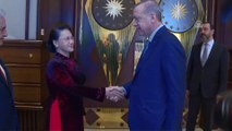 Cumhurbaşkanı Erdoğan, Vietnam Ulusal Meclis Başkanı Nguyen Thi Kim Ngan'ı kabul etti - ANKARA