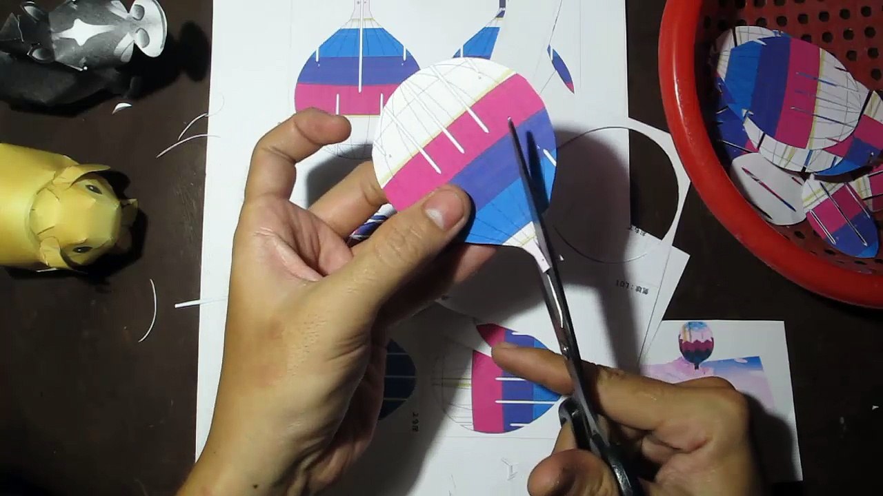 Origami HOT AIR BALLOON easy 折り紙 LOI NGUYEN ORIGAMI