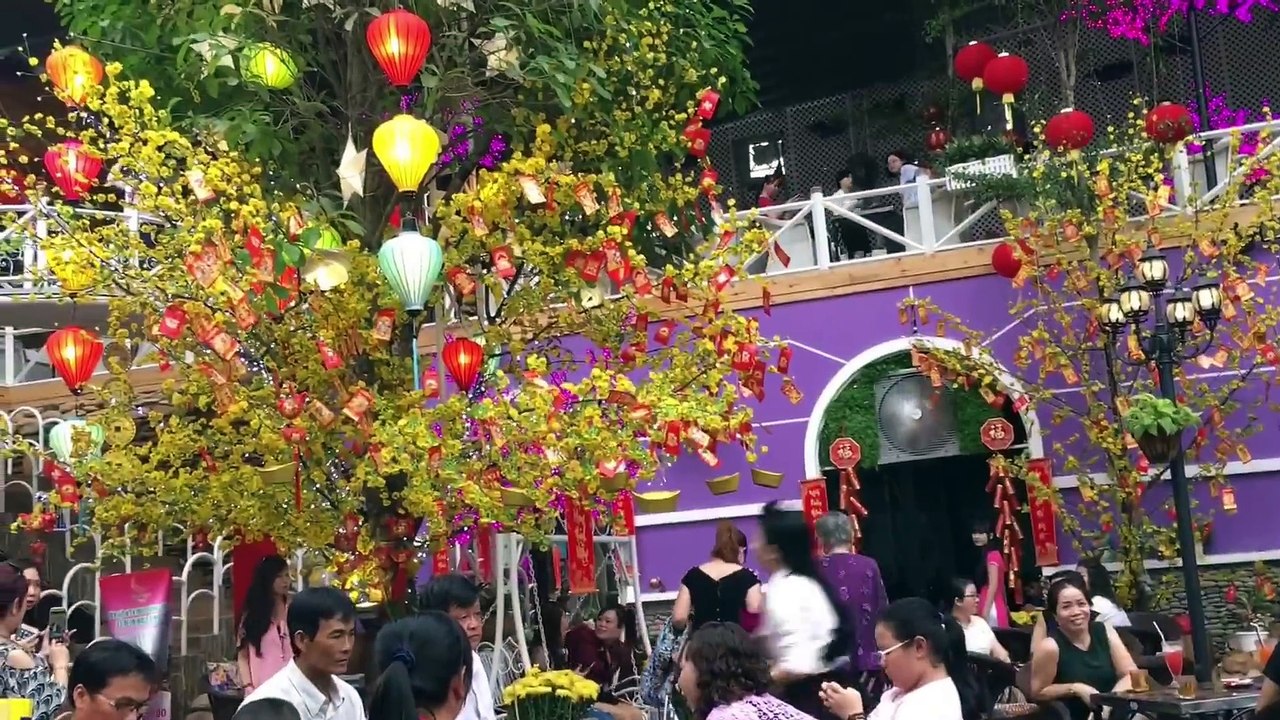 [#Vlog] 花園咖啡店 | 美女服務 | 越南堤岸 | 胡志明市 | Quan ca phe Da Lat Pho Hung Vuong