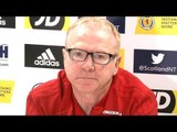 Alex Mcleish Press Conference Ahead Of Scotland's Clash Against Israel