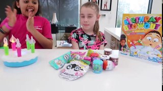 BIRTHDAY CAKE BLOWOUT Toy Challenge Game - Surprise Toys | Toys AndMe