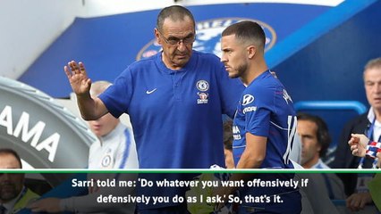 Sarri's system at Chelsea allows me to be more successful - Hazard