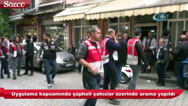 Fatih'te helikopter destekli operasyon