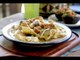 Chilaquiles with green sauce and breaded beef steak- Mexican breakfast recipes