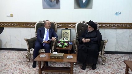 - Bakan Çavuşoğlu, Sadr Hareketi Lideri Seyyit Mukteda Sadr ile görüştü
