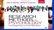 [P.D.F] d.o.w.n.l.o.a.d Research Methods in Psychology: Investigating Human Behavior