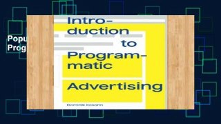 Popular Introduction to Programmatic Advertising