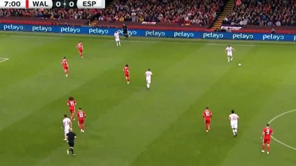 Paco Alcacér Goal - Wales vs Spain 0-1 11/10/2018