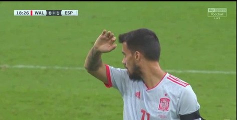 Spain 2  -  0  Wales  11/10/2018 Ramos S., Spain Super Amazing Goal  19' HD Full Screen  WORLD: Friendly International .