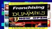Review  Franchising For Dummies