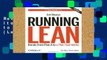 Review  Running Lean: Iterate from Plan A to a Plan That Works (Lean (O Reilly))