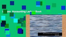 Library  Accounting Ledger Book