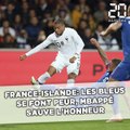France-Islande: Les Bleus se font peur, Mbappé sauve l'honneur