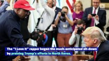 President Trump Holds Bizarre Press Conference With Kanye West