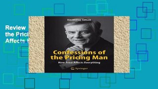 Review  Confessions of the Pricing Man: How Price Affects Everything (Spri70)