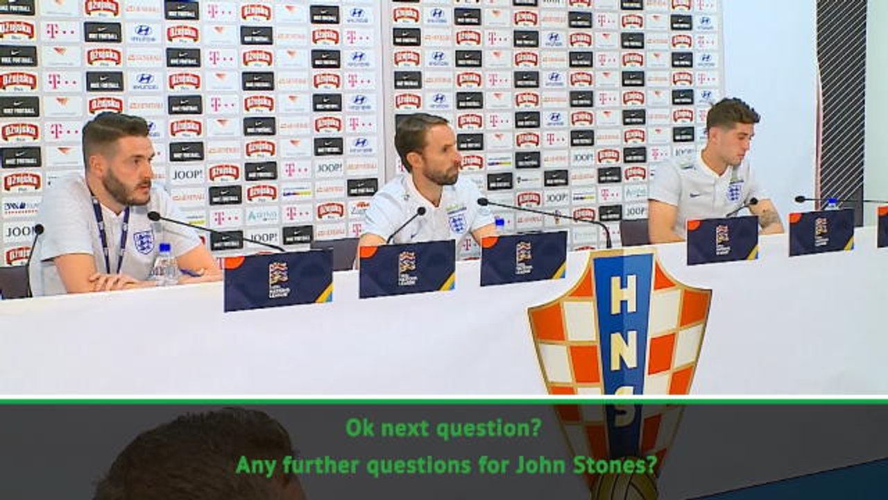 "Sorry John. That's alright mate!" - Southgate apologises as John Stones not asked questions