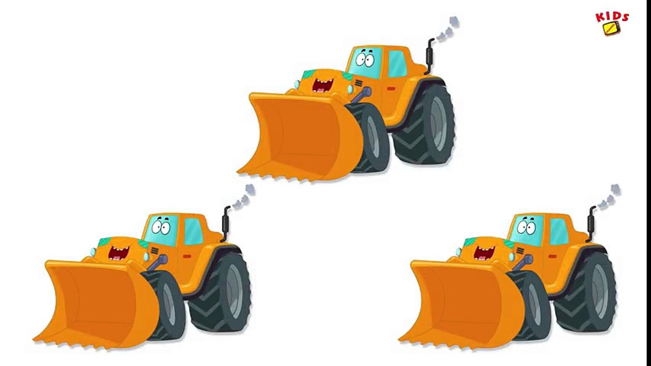 Tv cartoons movies 2019 Bulldozers Numbers   Learn numbers from 1 to 5