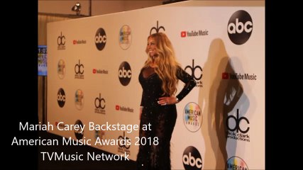 Mariah Carey Backstage at 2018 American Music Awards