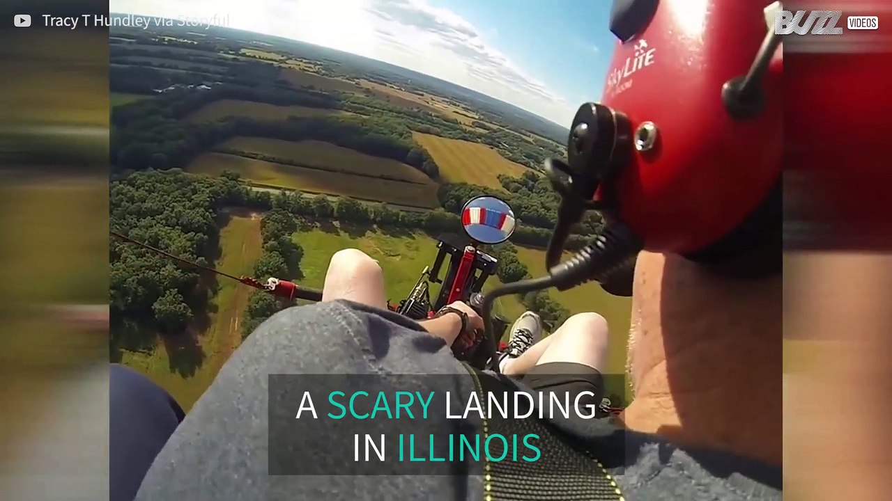 Dramatic aircraft crash landing after bird strike