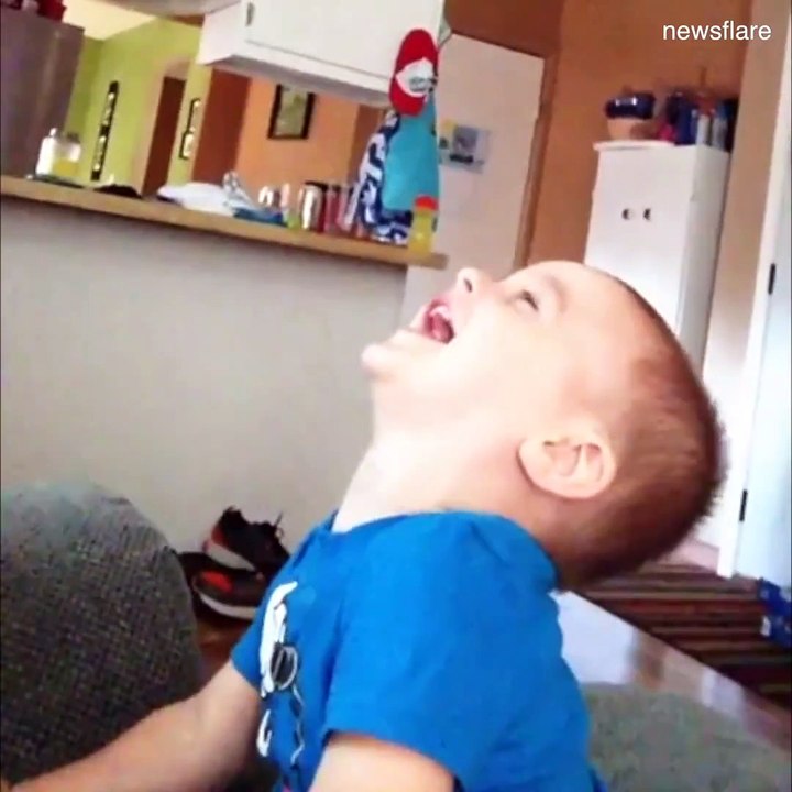 Funny moments of dad and baby. 