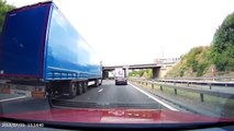 Dashcam captures near-miss on the motorway