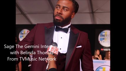 Sage The Gemini Interview at 2018 American Music Awards