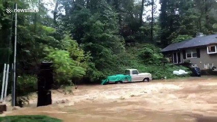 Flash flood warning issued as heavy rain pours down in southwest Virginia