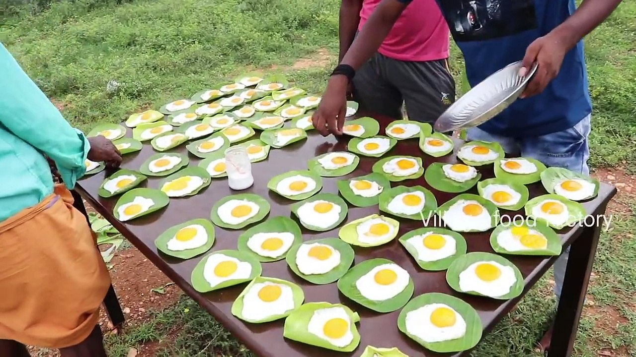 70 Half Boils Prepared by my Daddy / Challenged by Eating Challenge Boys / Village food factory