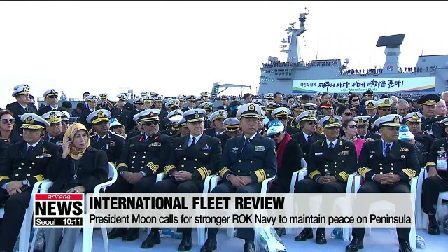 President Moon attends Int'l Fleet Review in Jeju
