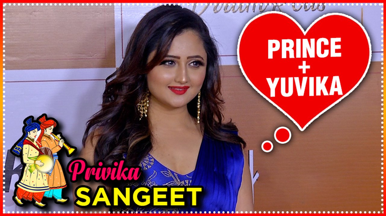 Rashmi Desai Looks Gorgeous In Indian Avatar At Prince and Yuvika Sangeet Ceremony | #privika