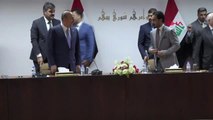Dışişleri Bakanı Çavuşoğlu, Irak Meclis Başkanı Halbusi ile Görüştü