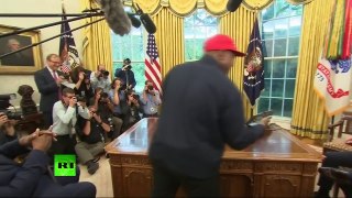 Trump meets Kanye West at the White House