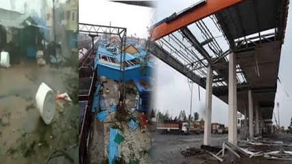 Titli Cyclone से Andhra Pradesh के Srikakulam में उड़ गईं घरों की छत |Watch Video| वनइंडिया हिंदी
